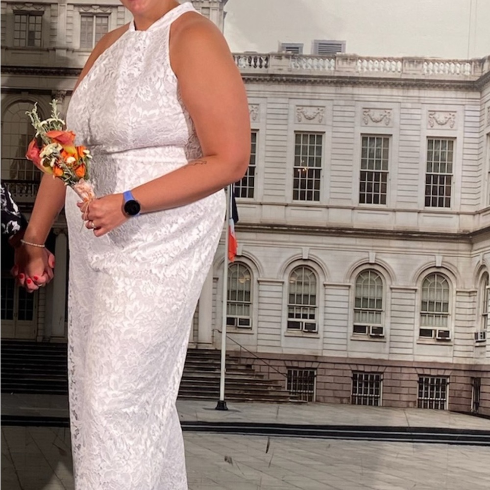 Elegant White Lace Jumpsuit Lane Bryant